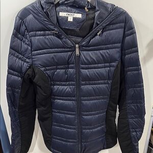 DKNY Navy Rain Jacket